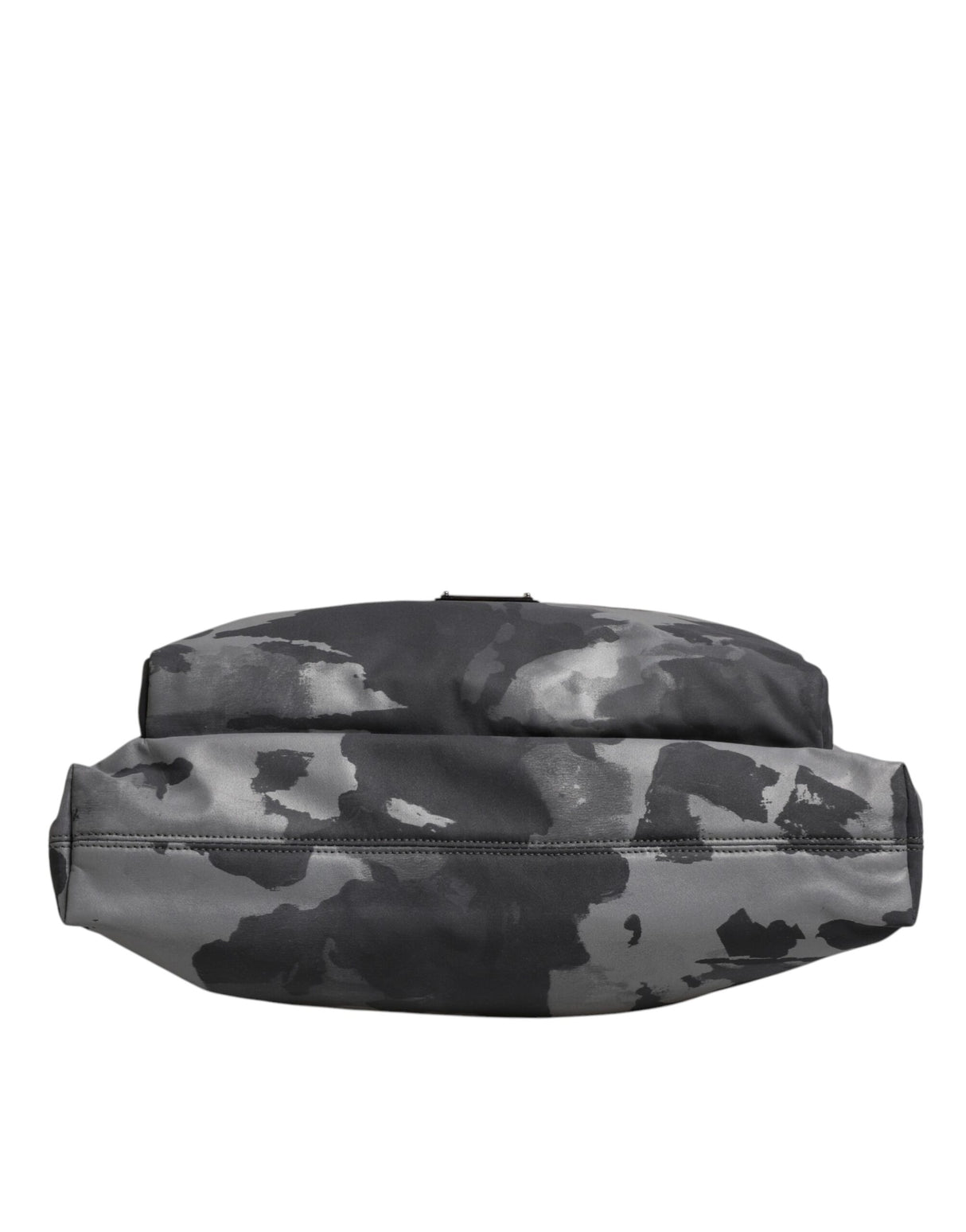 Dolce & Gabbana Gray Camo Cotton Multiple Compartments Tote Bag