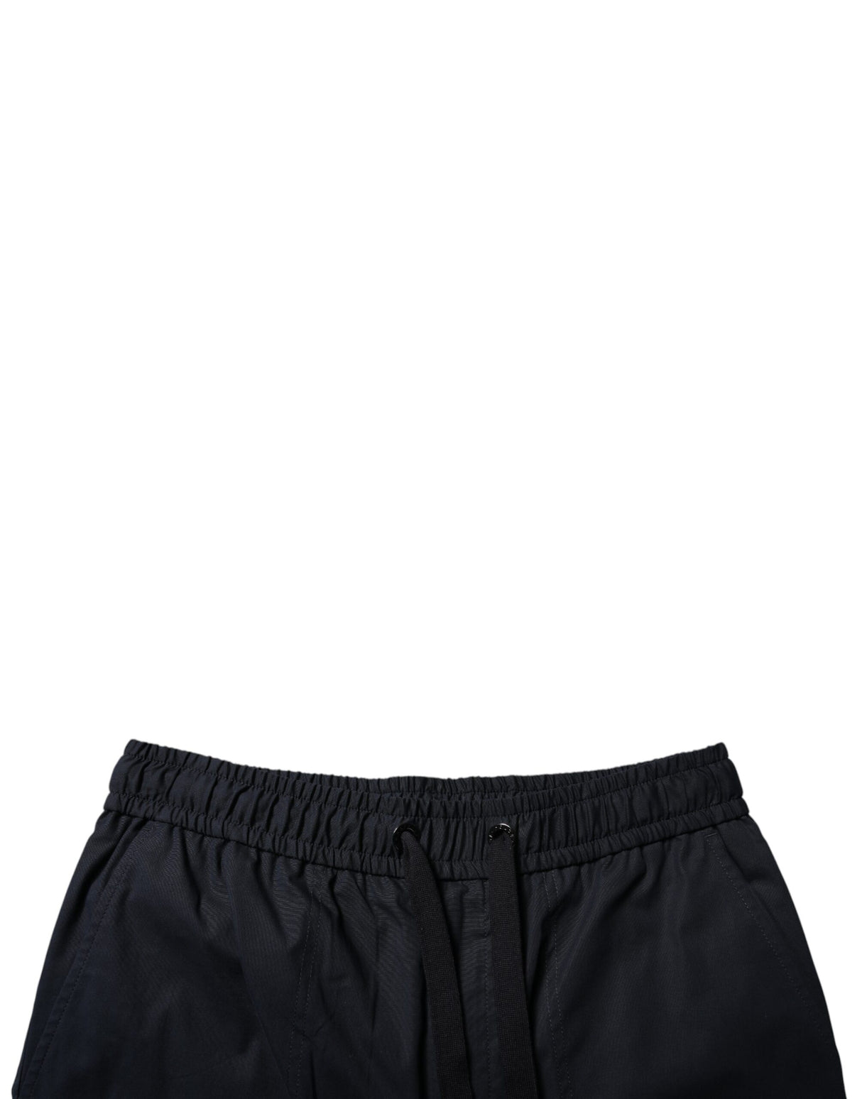 Dolce & Gabbana Black Cotton Sweatshorts Men Bermuda Shorts