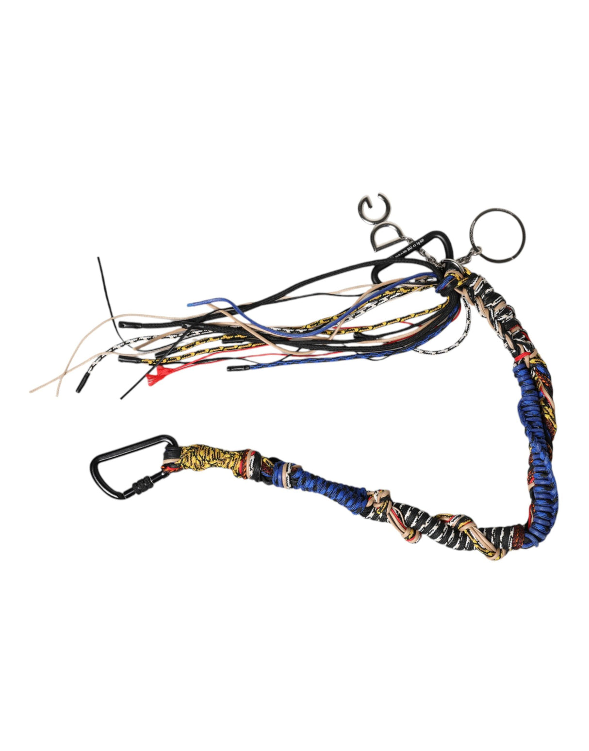 Dolce & Gabbana Multicolor Braided Rope Logo Bag Shoulder Strap