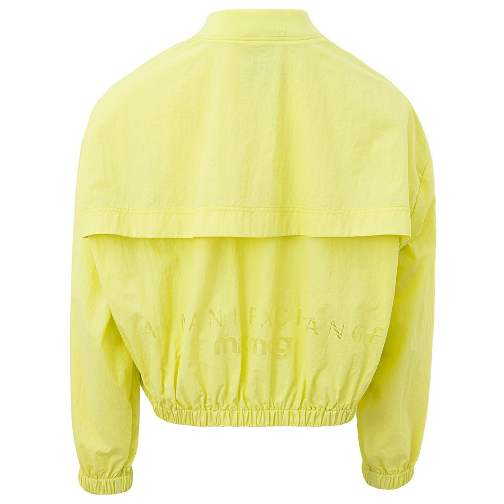 Armani Exchange Yellow Polyamide Bomber