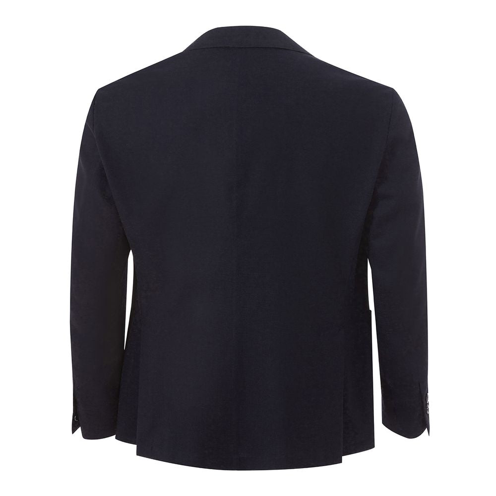 Lardini Blue Cotton Blazer