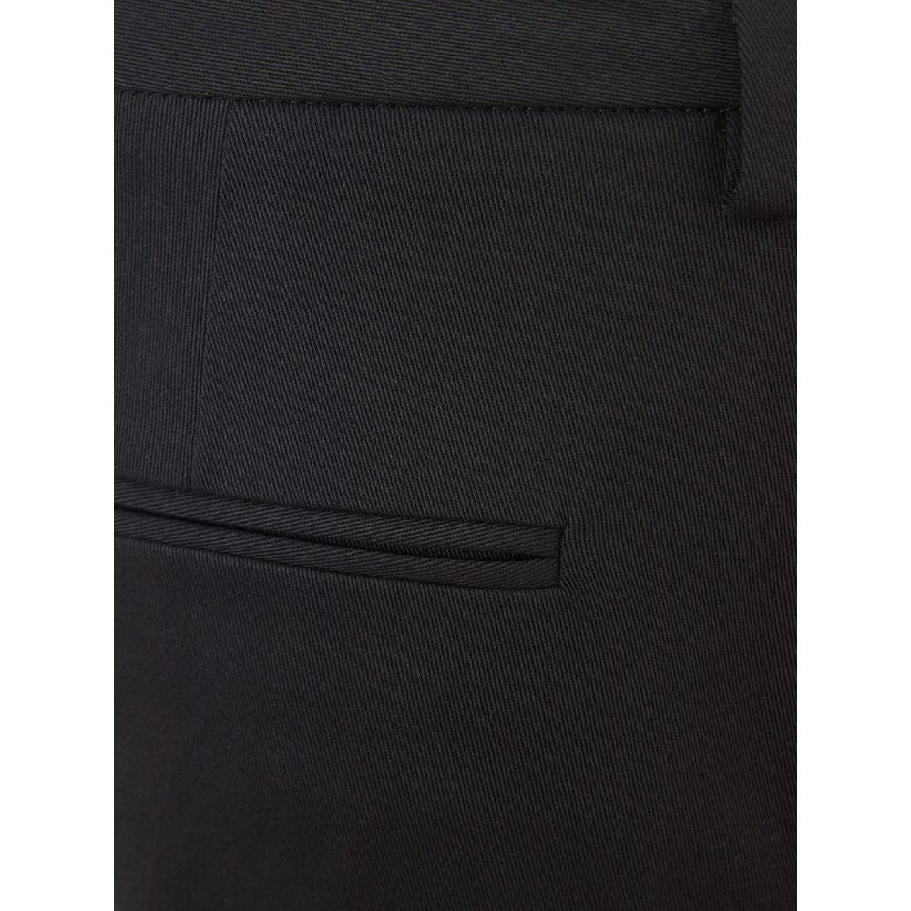 Lardini Black Cotton Chino Pants