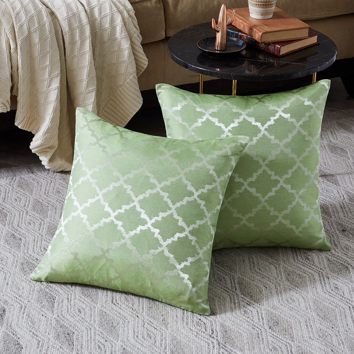 Thin Diamond Pattern Cushion Cover for Home Decor