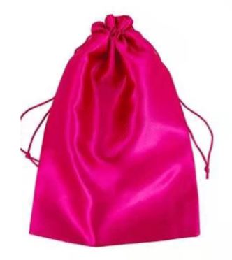 Premium Satin Drawstring Wig & Jewelry Organizer Bags (Set of 5)