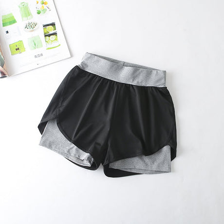 Quick-Drying High-Waist Sports Shorts for Active Wear