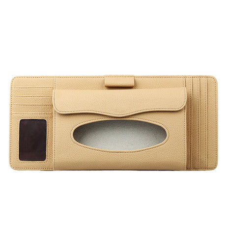 Car Sunshade Organizer with Multi-Function Card Holder