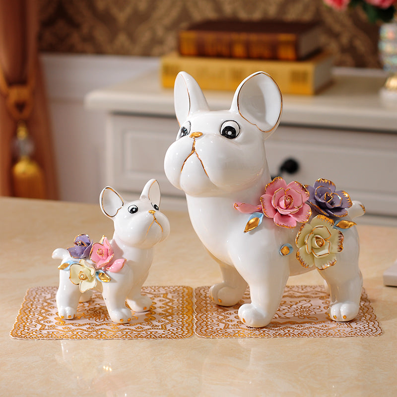 Modern Dog Figurine Home Decor for Living Room