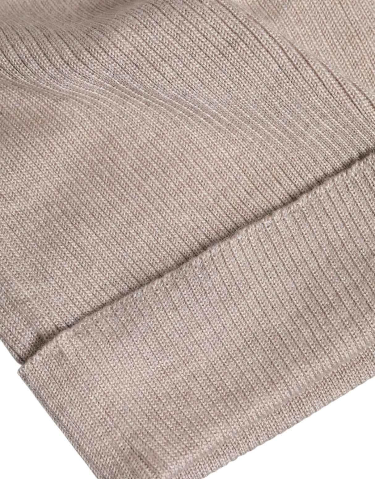 Dolce & Gabbana Beige Cashmere Knitted Winter Beanie Hat