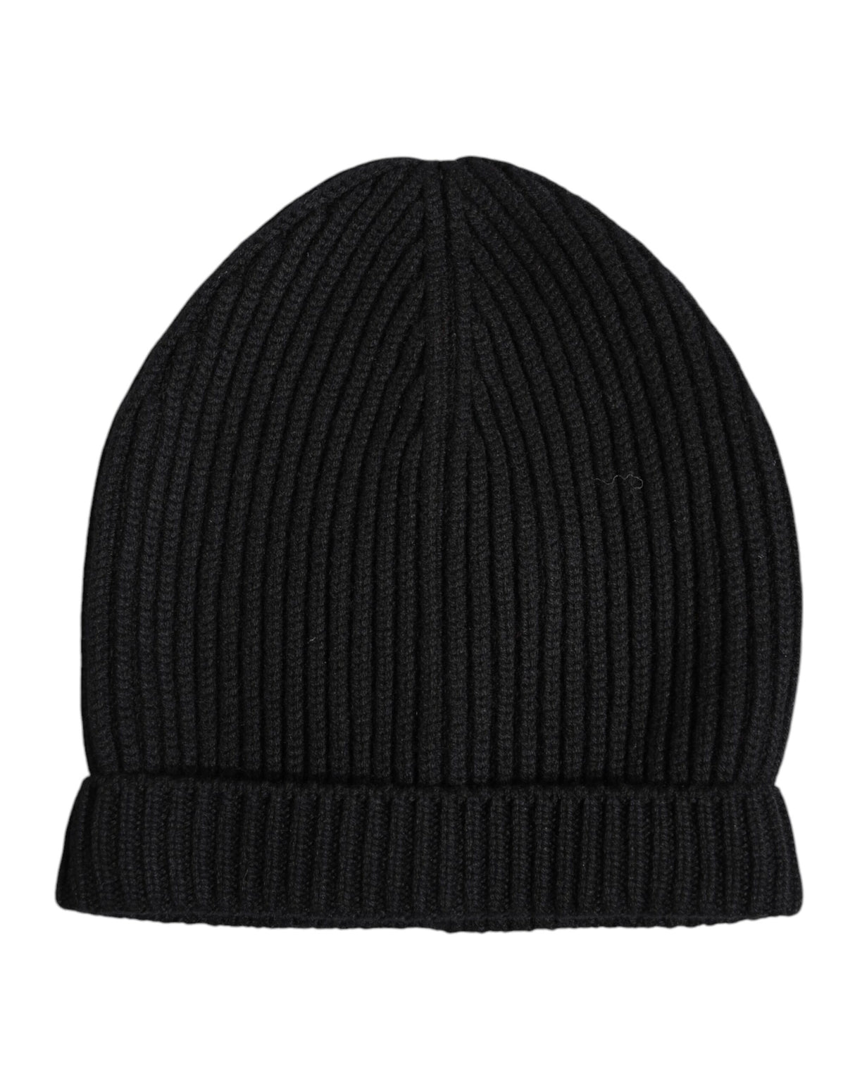 Dolce & Gabbana Black Cashmere Knitted Winter Beanie Hat