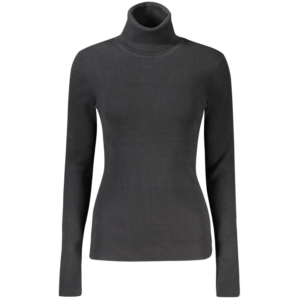 Calvin Klein Black Cotton Turtleneck
