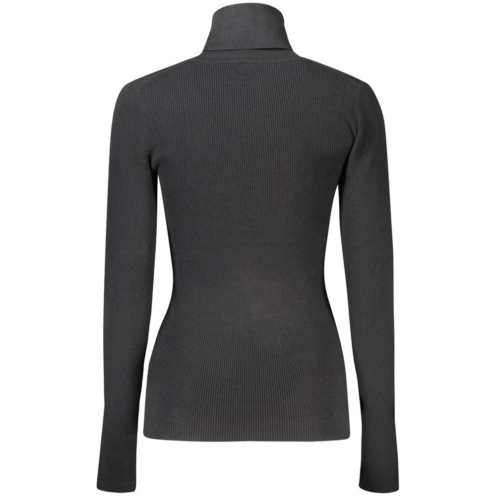 Calvin Klein Black Cotton Turtleneck