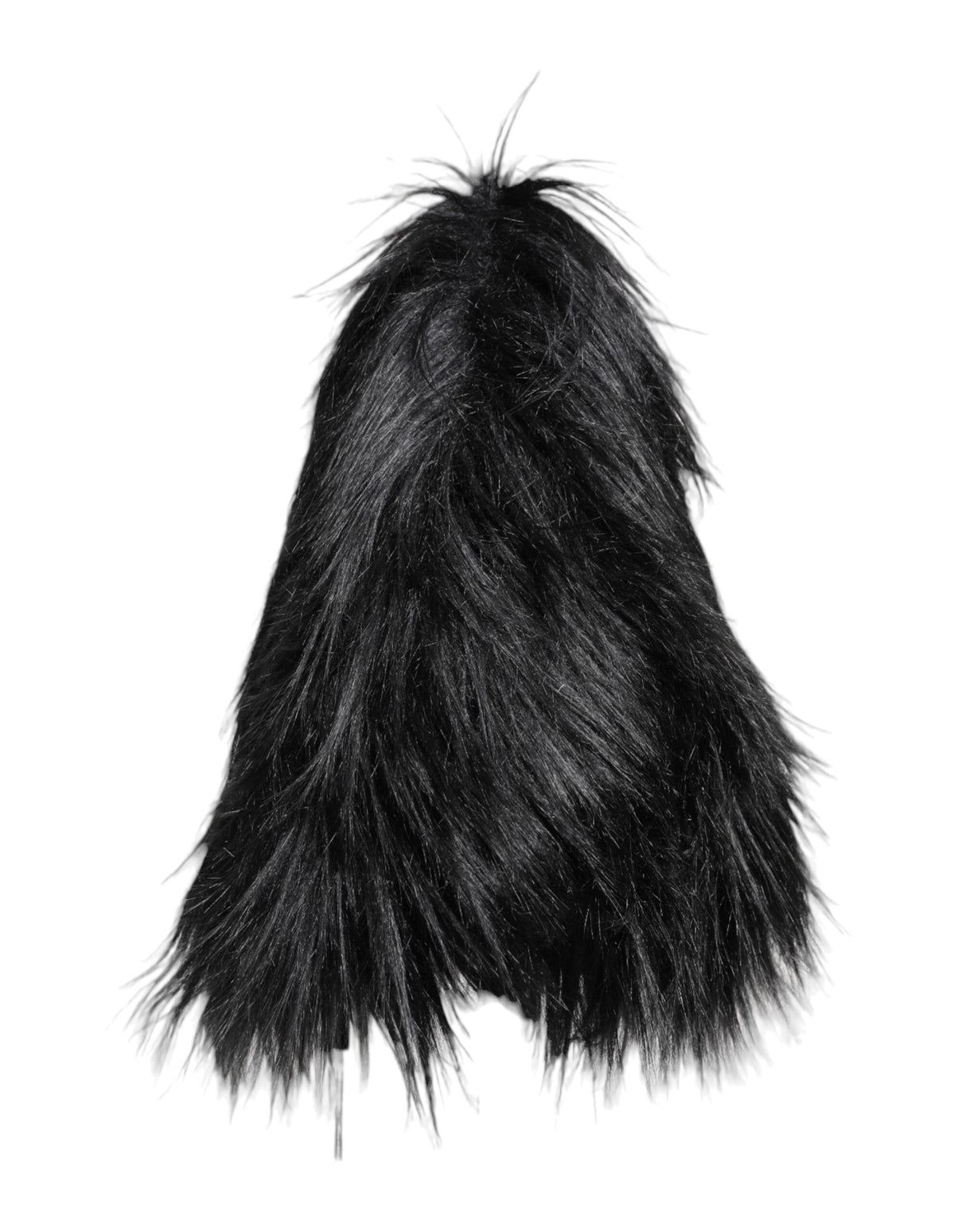 Dolce & Gabbana Black Acrylic Fur Womens Bucket Hat