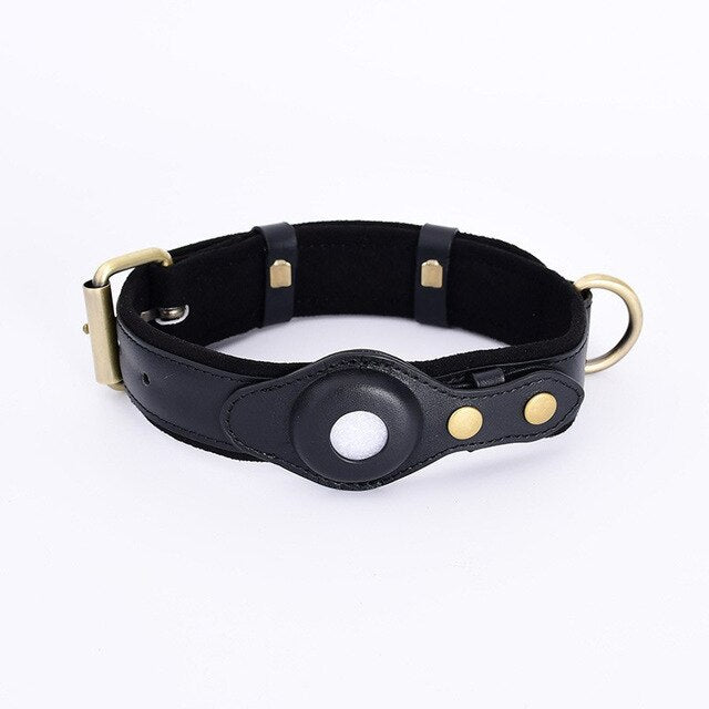 Anti-Verlust-Hundehalsband aus Leder