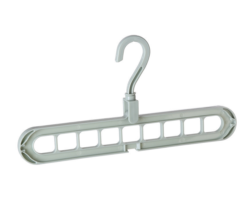 Multi-Functional Nine-Hole Clothes Hanger for Storage