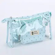 3 Pcs Transparent Travel Toiletry Bag Organizer Set