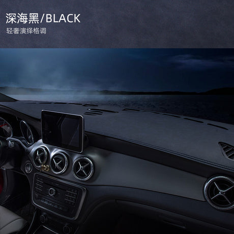 Car Dashboard Sunshade Pad - Leather Interior Accessory