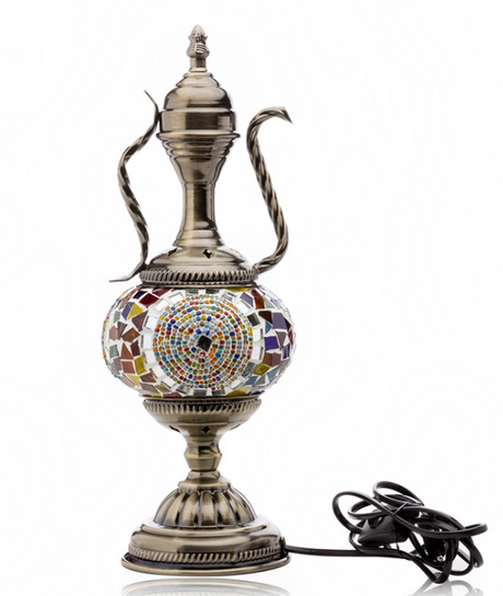 Vintage Glass Table Lamp Night Light for Decoration