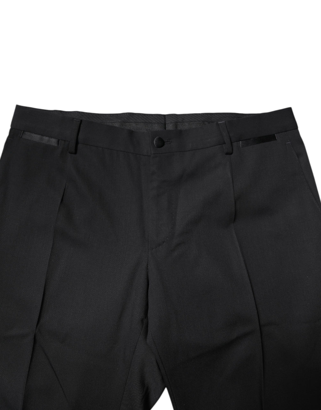 Dolce & Gabbana Black Wool Single Breasted 2 Piece Suit