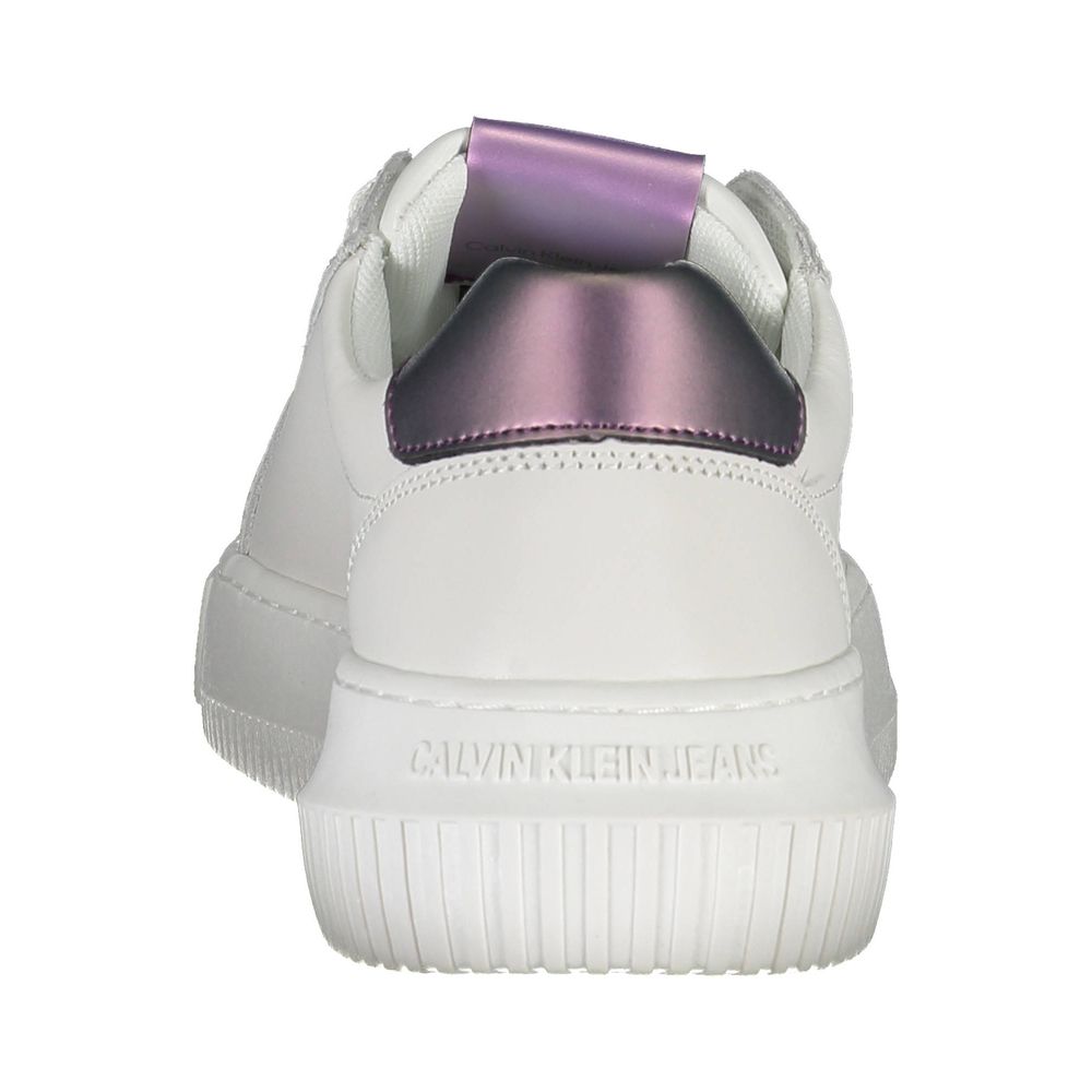Calvin Klein Bianco Leather Women Sneaker