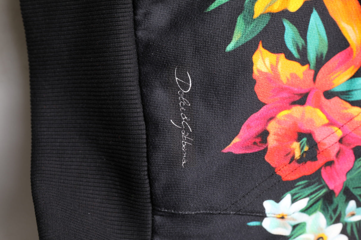 Dolce & Gabbana Multicolor Print Hooded Sweatshirt Sweater