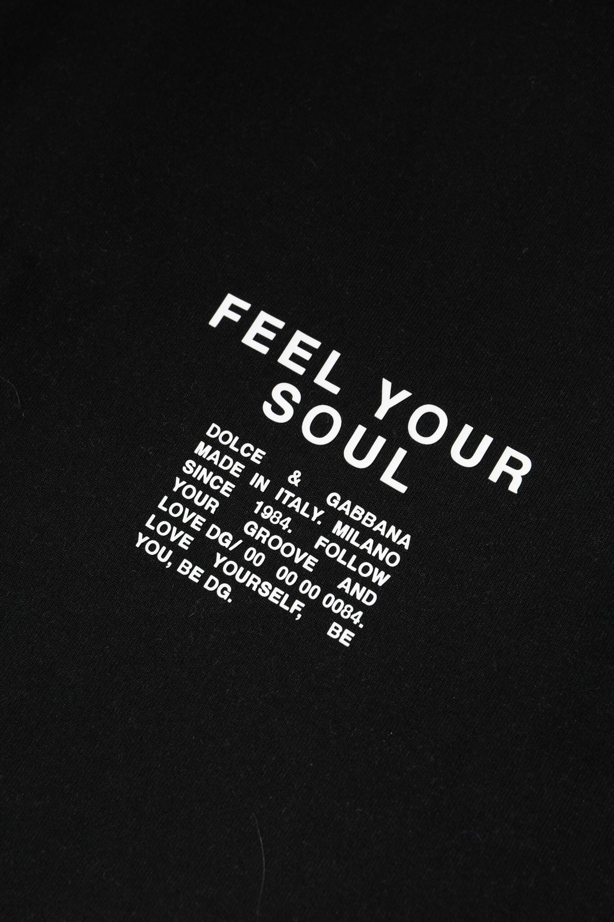 Dolce & Gabbana Black Cotton Logo Knitted Pullover Sweater