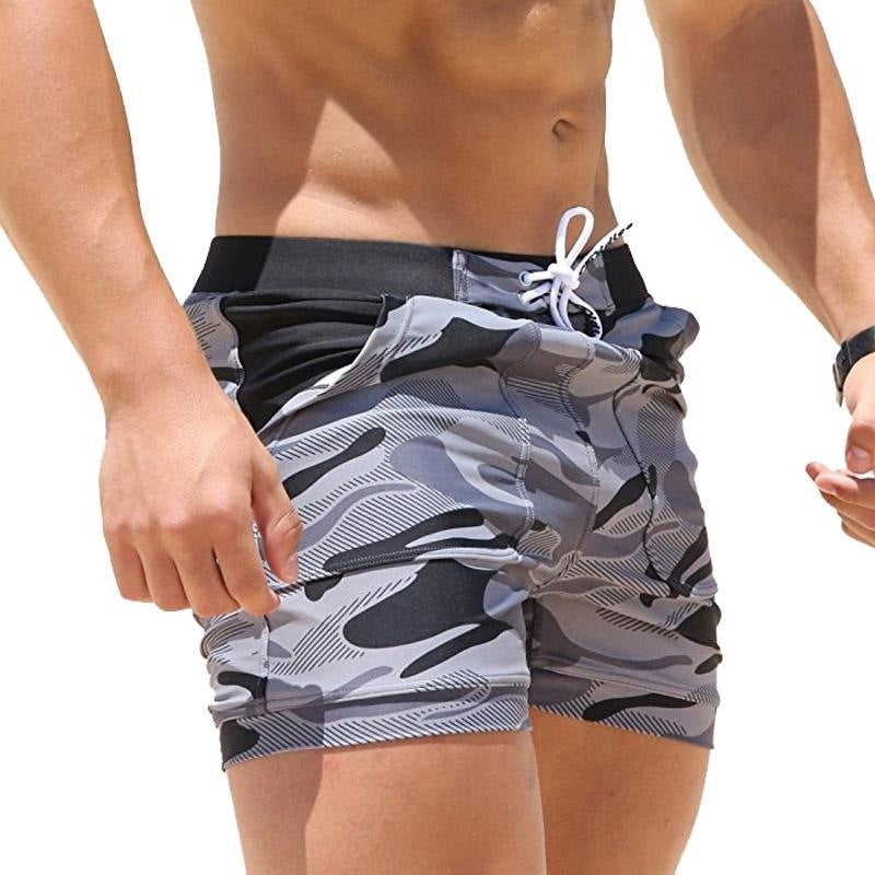 Men's Camouflage Beach Shorts and Swim Trunks