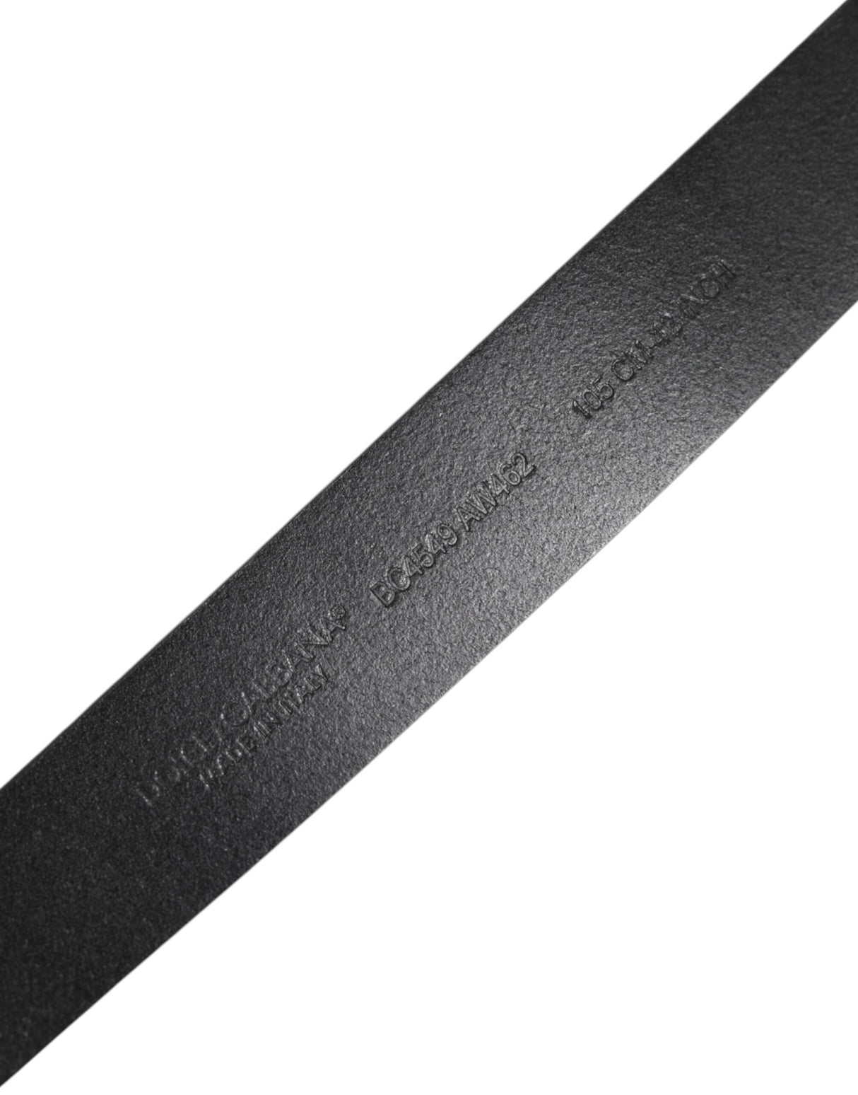 Dolce & Gabbana Black Classic Leather Metal Buckle Belt