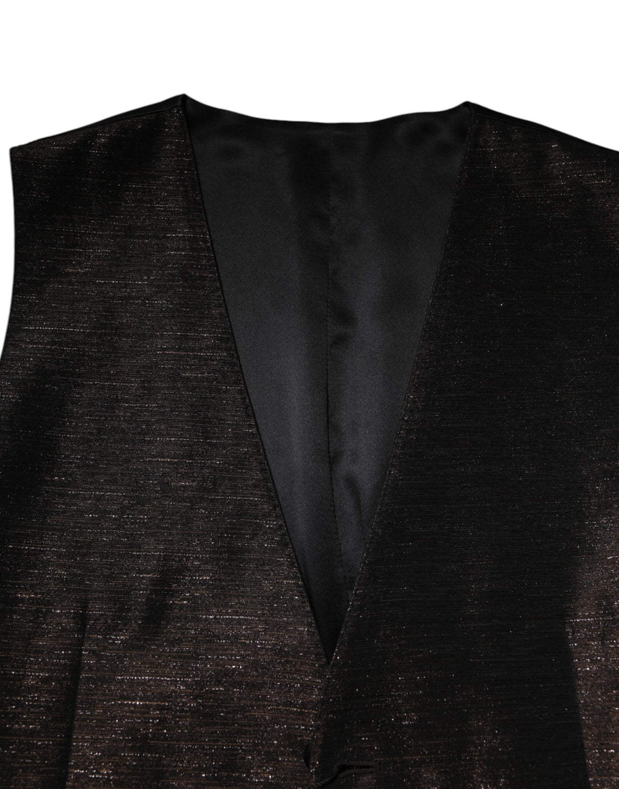 Dolce & Gabbana Dark Brown Dress Formal Men Waistcoat Vest