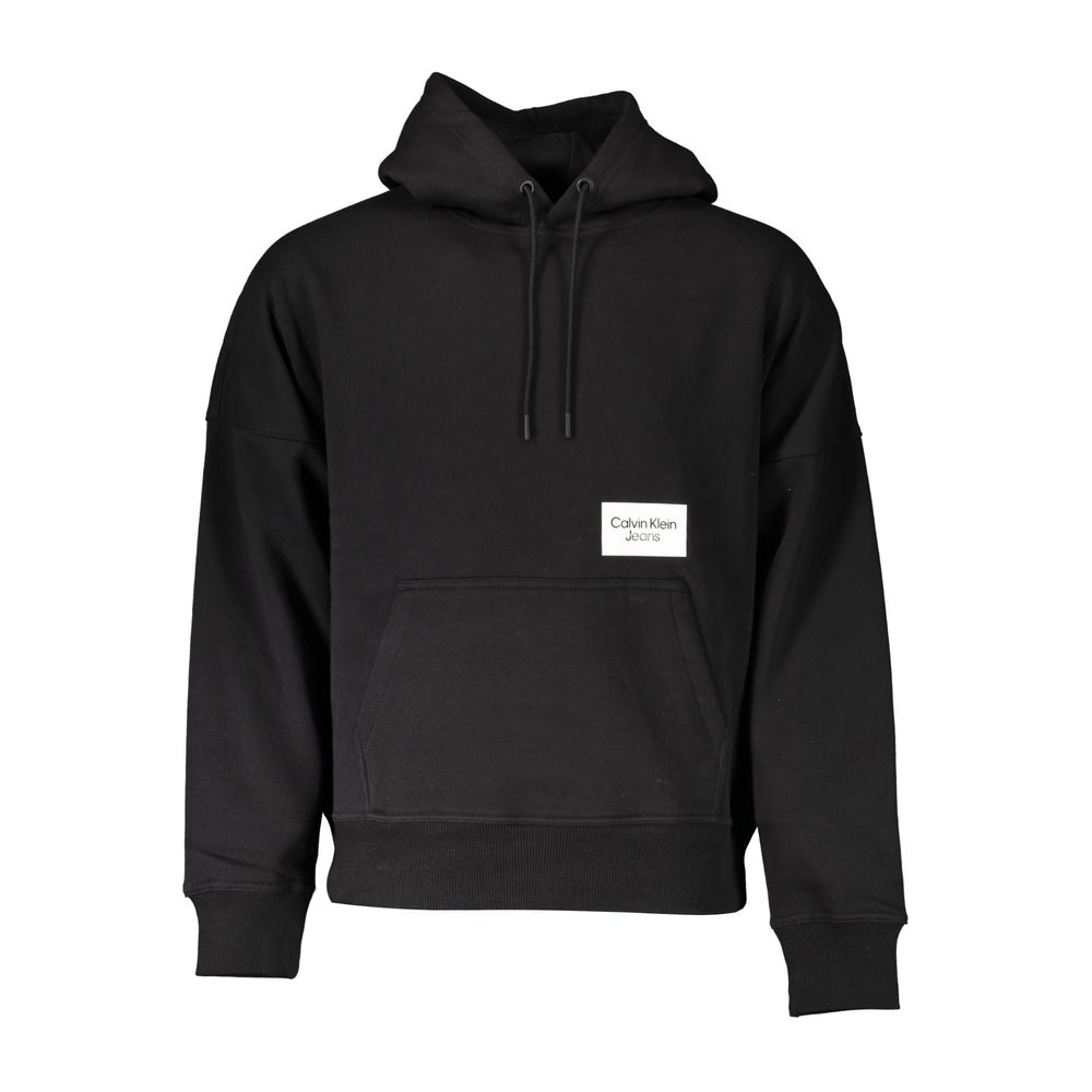 Calvin Klein Black Cotton Men Sweatshirt