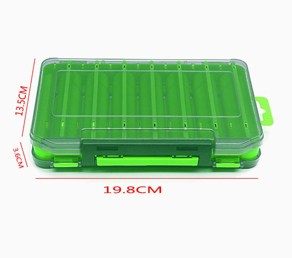Dual-Sided Fishing Tackle Box