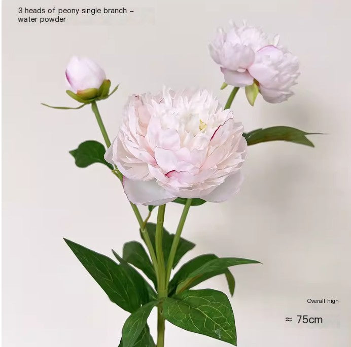 Realistic Peony Plastic Flower Bouquet for Home Decor