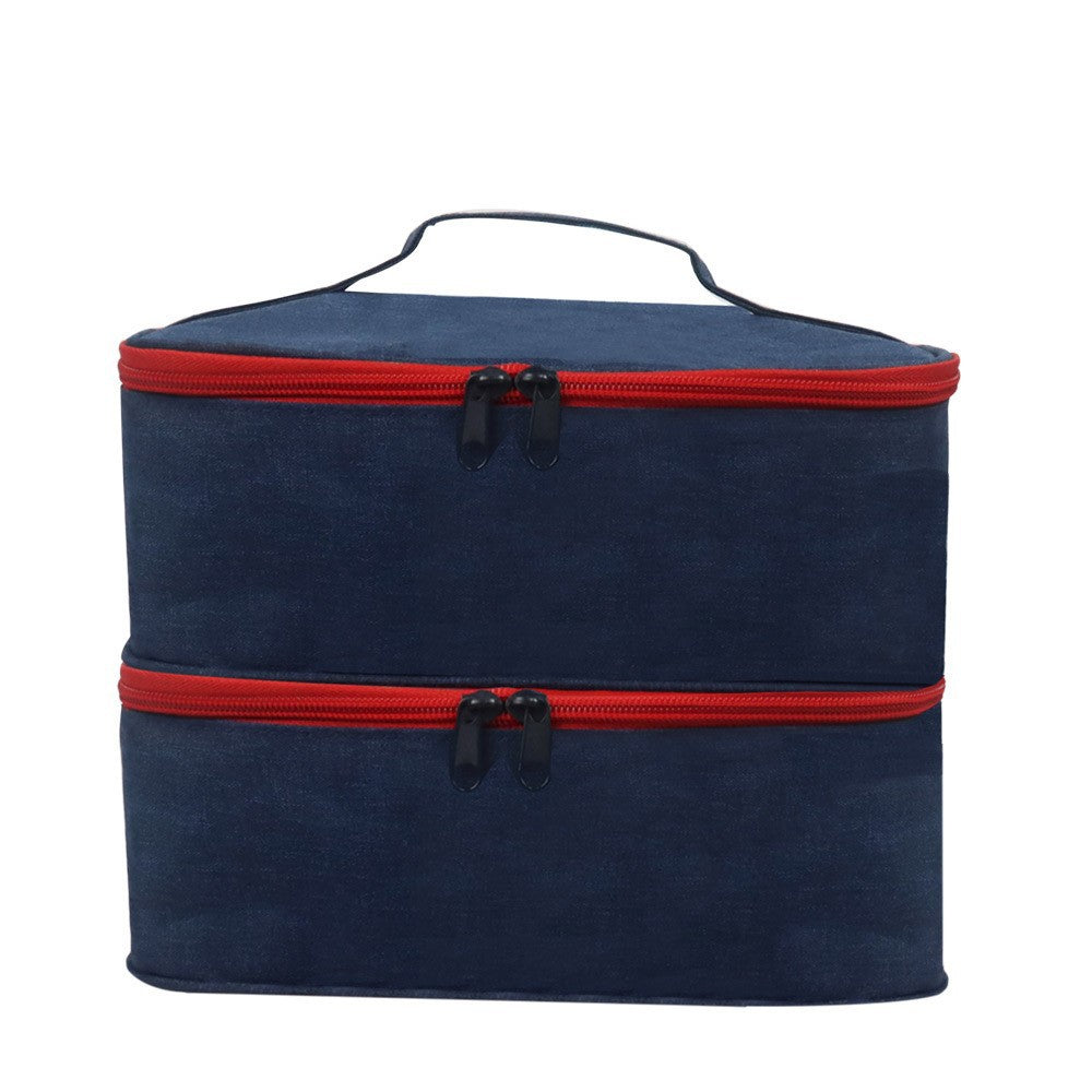 Portable Nail Polish Organizer with Dual Compartments