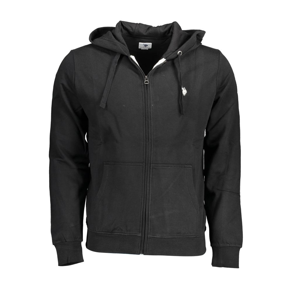 U.S. POLO ASSN. Black Cotton Men's Hoodie