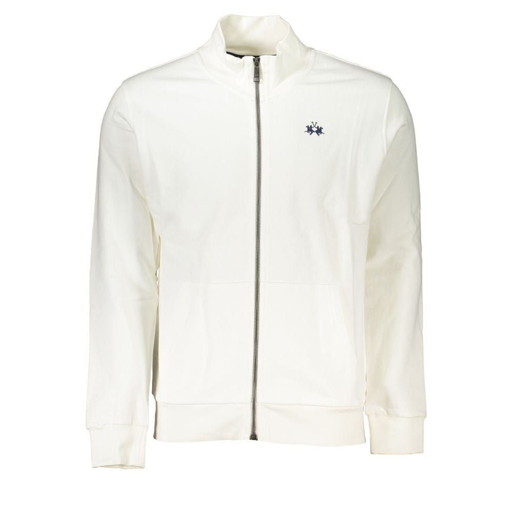 La Martina Bianco Cotton Men Sweatshirt