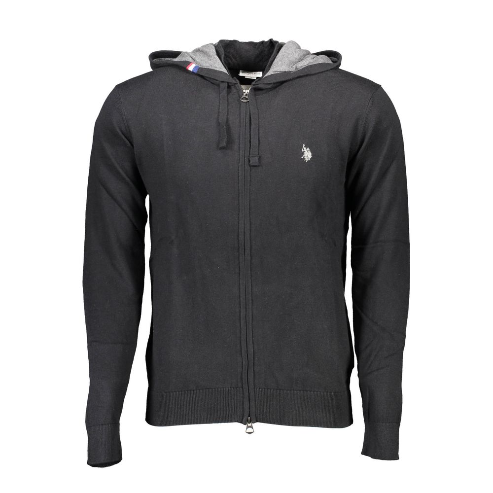 U.S. POLO ASSN. Black Cotton Men Cardigan