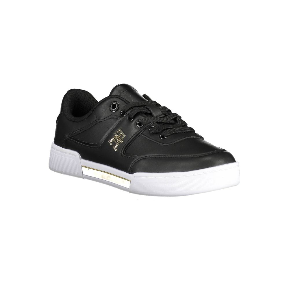Tommy Hilfiger Black Polyester Women Sneaker