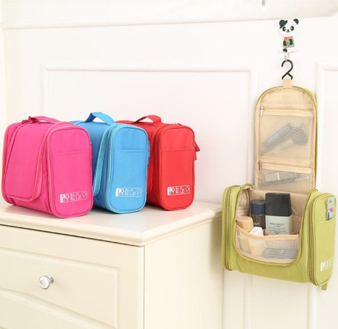 Waterproof Nylon Travel Organizer Bag for Toiletries