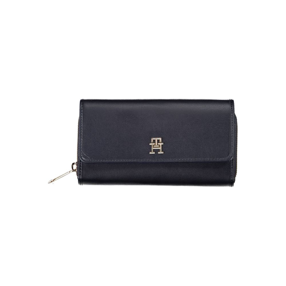 Tommy Hilfiger Blue Polyurethane Women Wallet