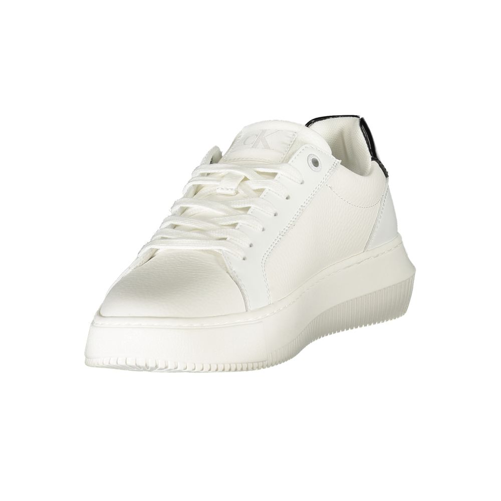 Calvin Klein White Leather Women Sneaker