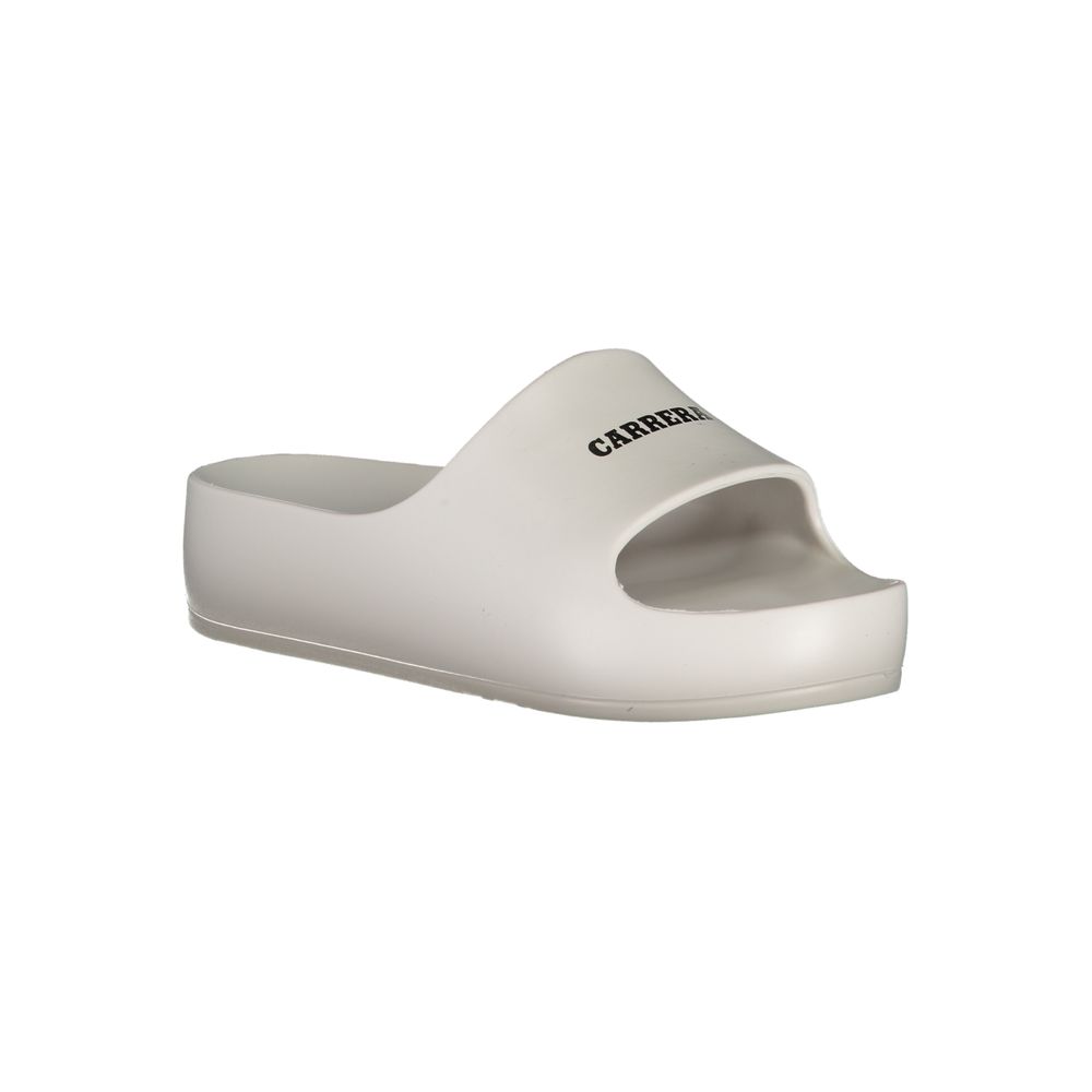 Carrera White Polyethylene Slippers