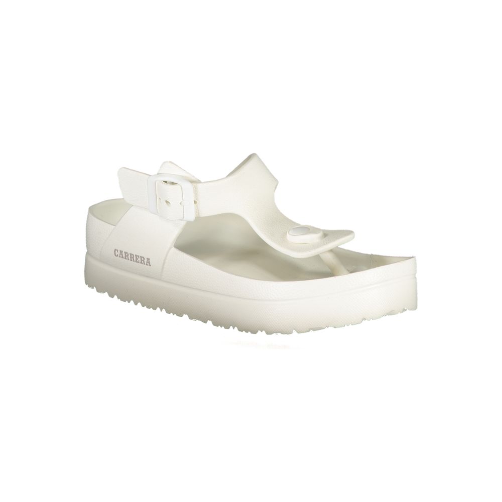Carrera White Polyethylene Sandals