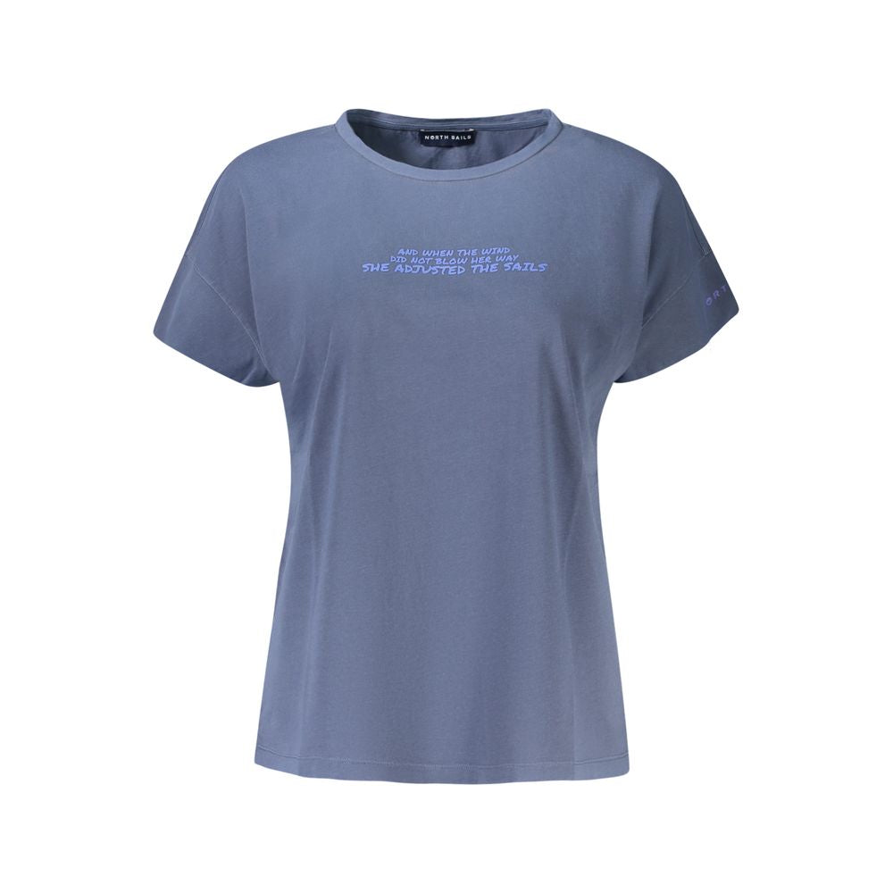 North Sails Blue Cotton Women T-Shirt
