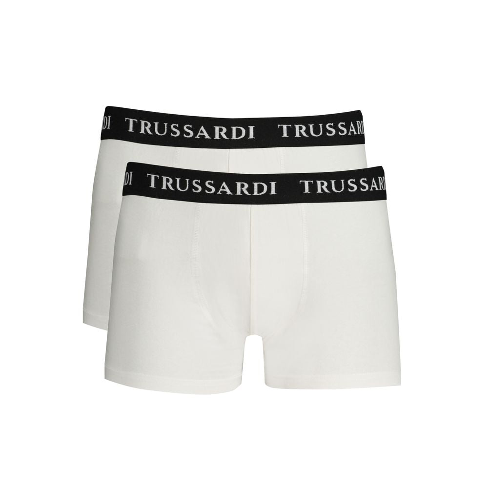 Trussardi White Cotton Boxers