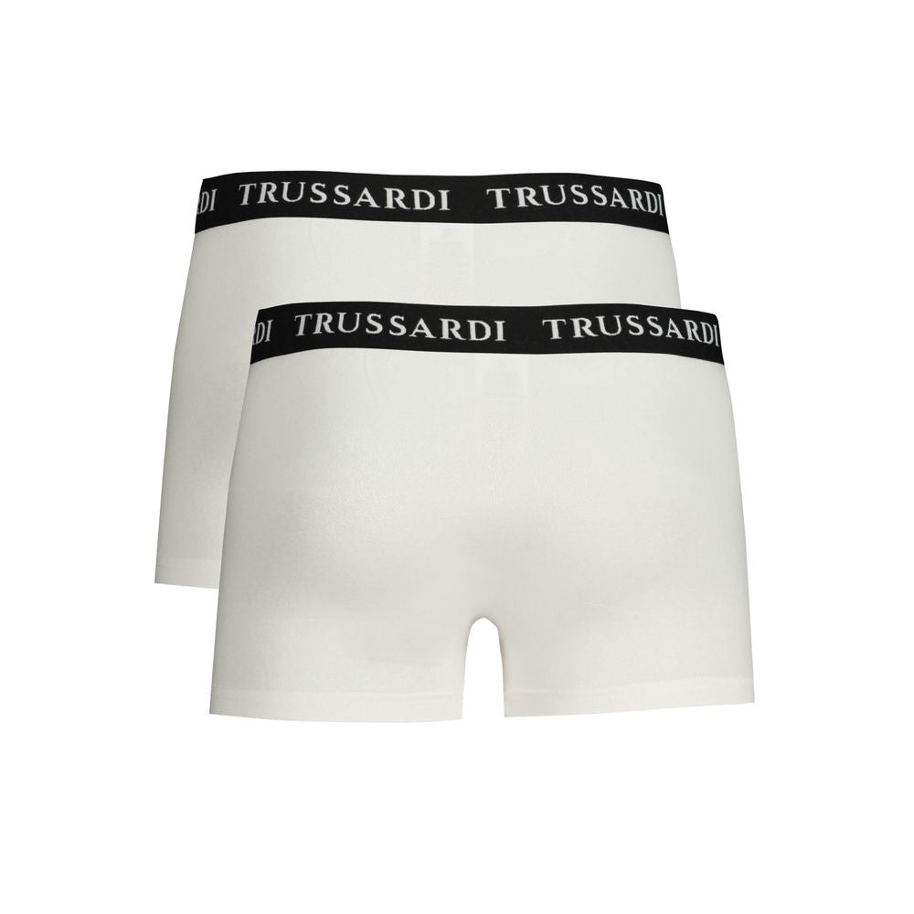 Trussardi White Cotton Boxers