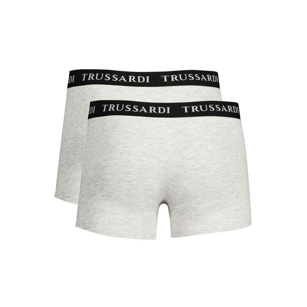 Trussardi Gray Cotton Boxers