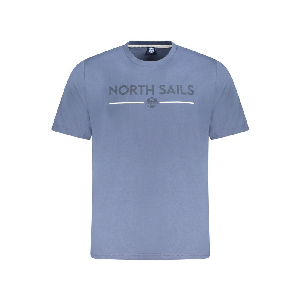 North Sails Blu Cotton Men T-Shirt