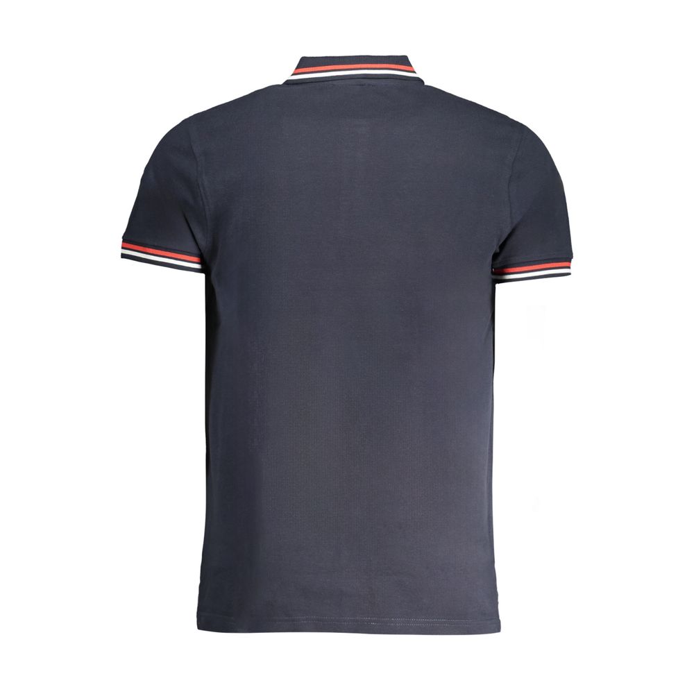 Cavalli Class Navy Cotton Men Polo Shirt