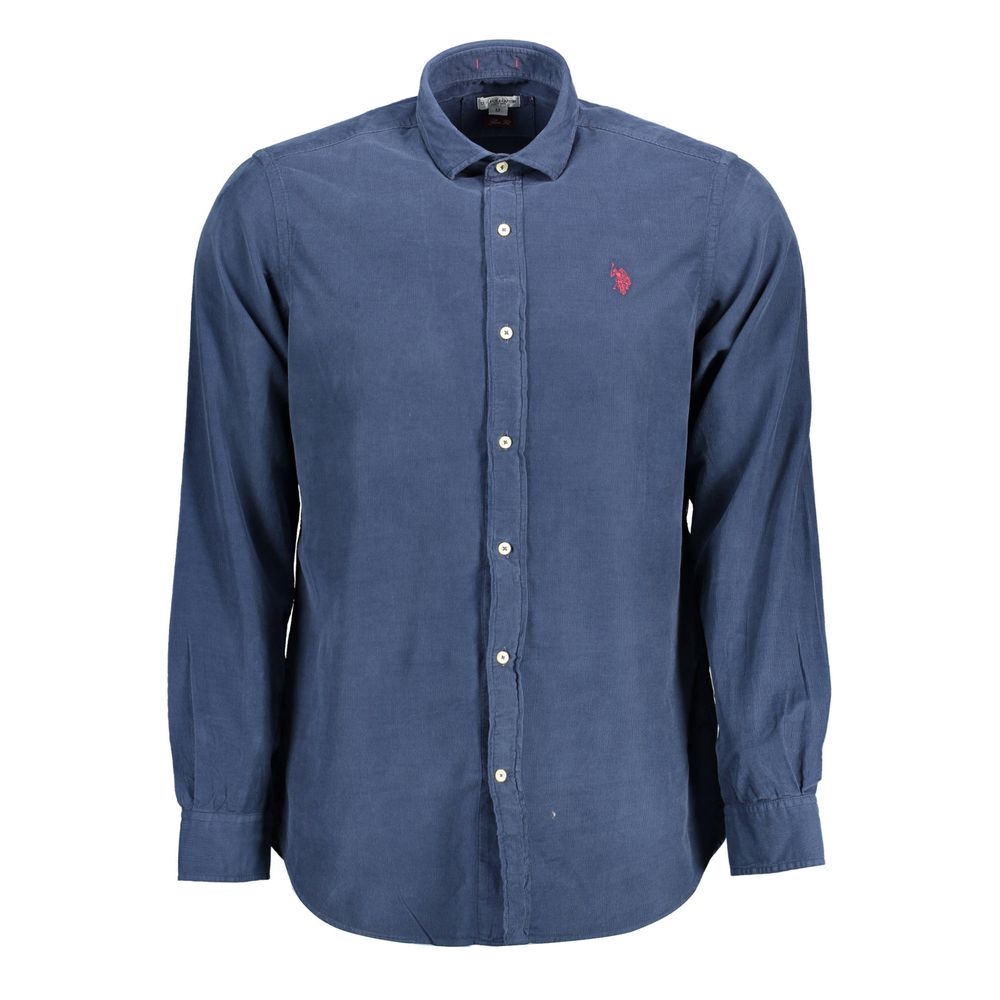 U.S. POLO ASSN. Blu Cotton Men Shirt