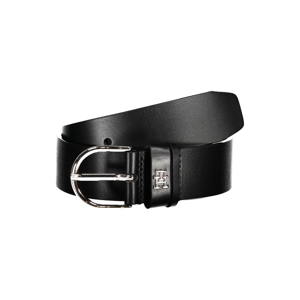 Tommy Hilfiger Black Leather Regular Belt