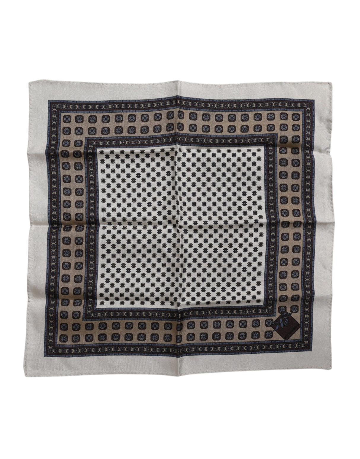 Dolce & Gabbana Multicolor Patterned Square Men Foulard Scarf